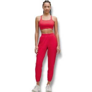 NWT LULULEMON Adapted State Perforated HR Jogger - Red Glow Size 14